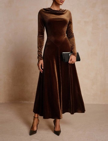 Rochie medie SHEIN, maro