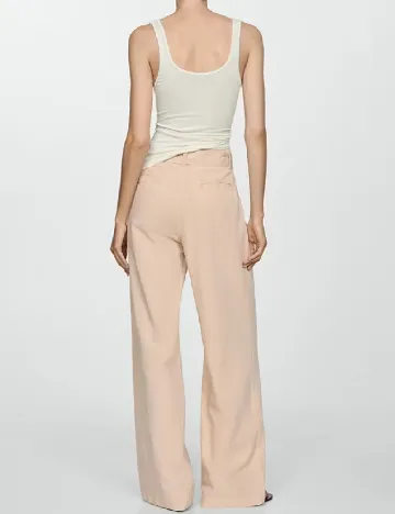 Pantaloni Mango, crem