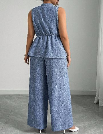 Compleu SHEIN CURVE, albastru