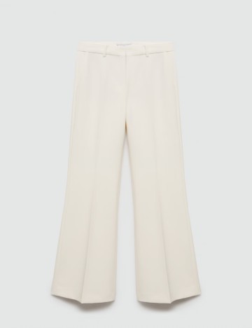 Pantaloni Mango, crem