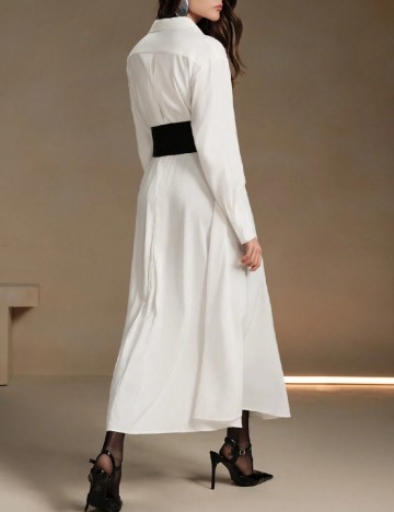 Rochie lunga Anewsta, alb