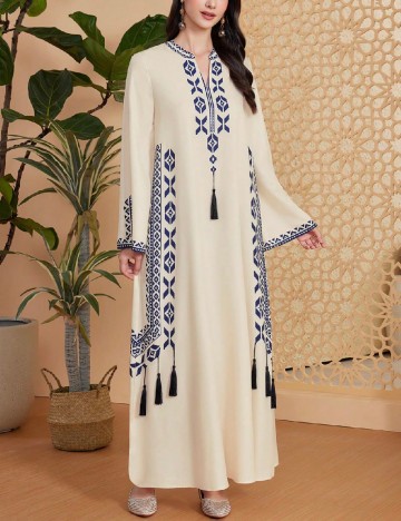 Rochie lunga SHEIN, crem