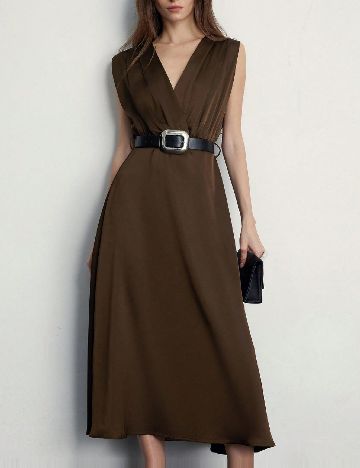 Rochie medie SHEIN, maro