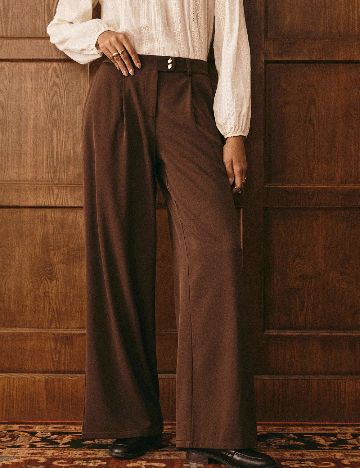 Pantaloni SHEIN, maro