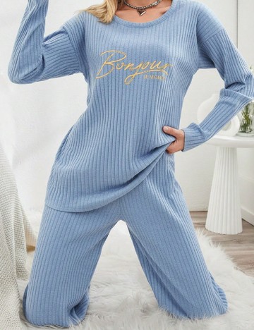 Pijama SHEIN, albastru