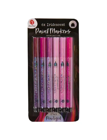 Set markere 6 bucati Deco Time, mix culori