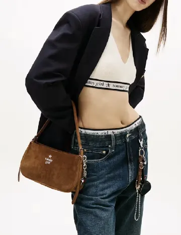 Geanta Tommy Jeans, maro