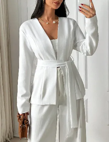 Blazer SHEIN, alb