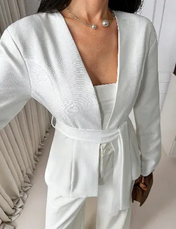 Blazer SHEIN, alb