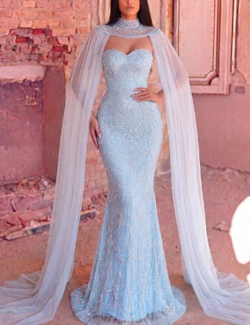 Rochie lunga SHEIN, albastru