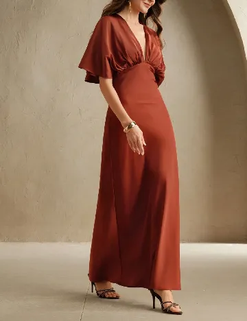 Rochie lunga Anewsta, maro