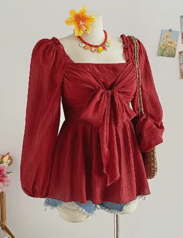 Bluza SHEIN CURVE, rosu