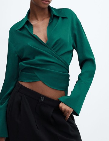Bluza Mango, verde