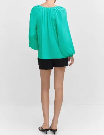 Bluza Mango, turcoaz