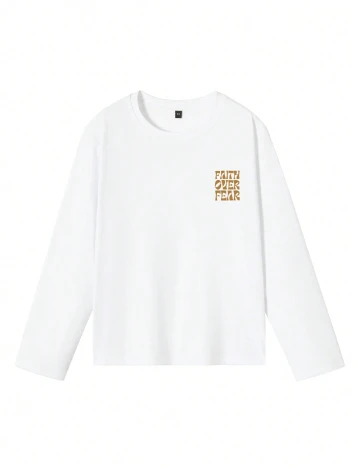 Bluza Shein Kids, alb