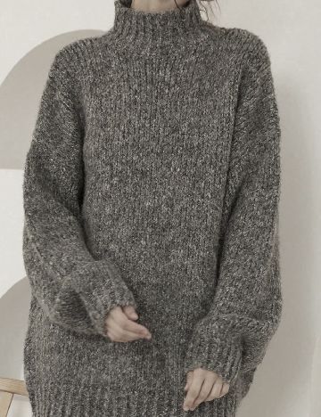 Pulover Oversize SHEIN, gri