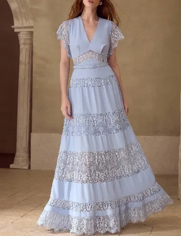 Rochie lunga MOTF, bleu