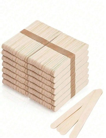 Set bete pentru ceara, 300 bucati SHEIN, bej