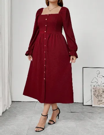 Rochie lunga SHEIN CURVE, rosu