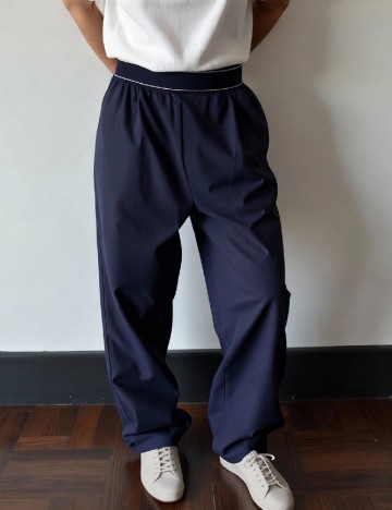 Pantaloni SHEIN, bleumarin