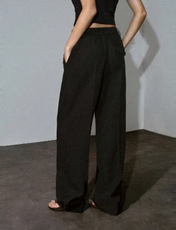 Pantaloni MOTF, negru
