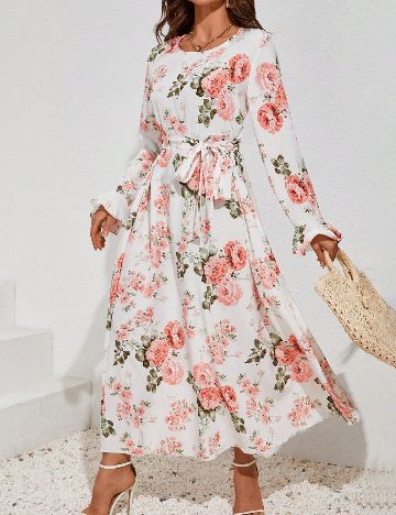 Rochie lunga SHEIN, floral print