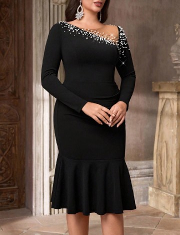 Rochie scurta SHEIN CURVE, negru