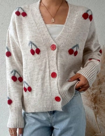 Cardigan SHEIN CURVE, gri