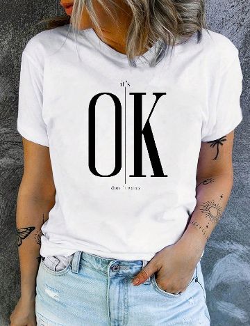 Tricou SHEIN, alb