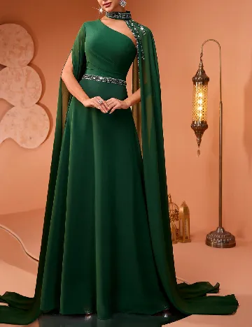 Rochie lunga AMILUCK, verde