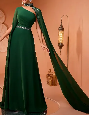 Rochie lunga AMILUCK, verde