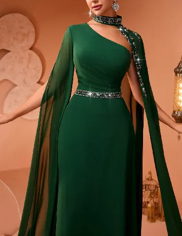 Rochie lunga AMILUCK, verde