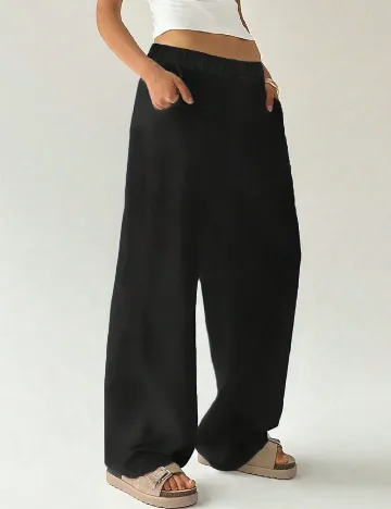 Pantaloni Shein Kids, negru