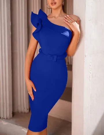 Rochie medie Ladyce, albastru
