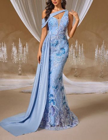 Rochie lunga SHEIN, albastru