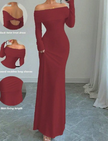Rochie lunga SHEIN, rosu