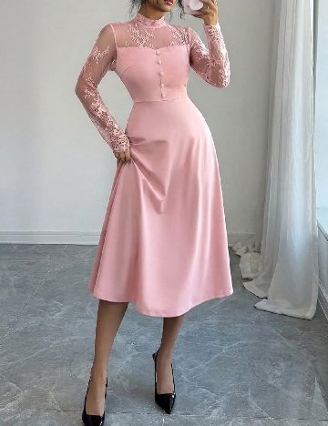 Rochie medie SHEIN, roz