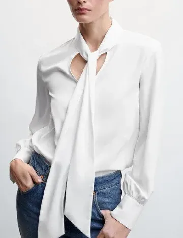Bluza Mango, alb