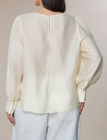 Bluza SHEIN CURVE, galben deschis