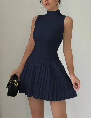 Rochie scurta SHEIN, bleumarin