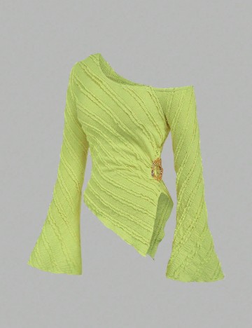 Bluza SHEIN CURVE, verde