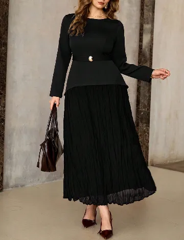Rochie medie SHEIN CURVE, negru