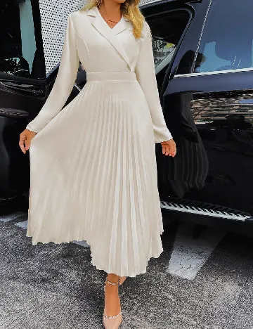 Rochie lunga SHEIN, crem