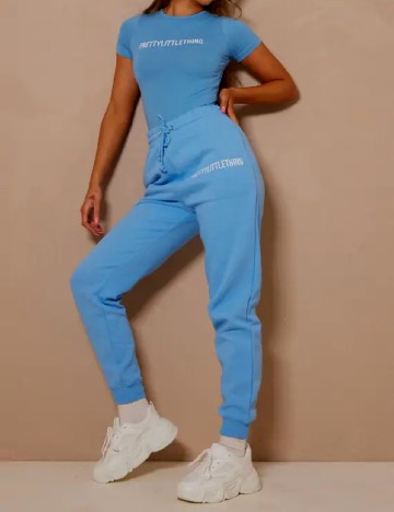 Pantaloni PrettyLittleThing, albastru