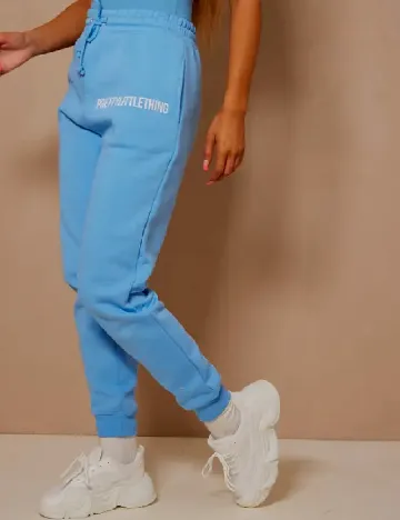 Pantaloni PrettyLittleThing, albastru