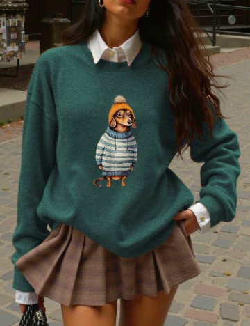 Bluza SHEIN, verde