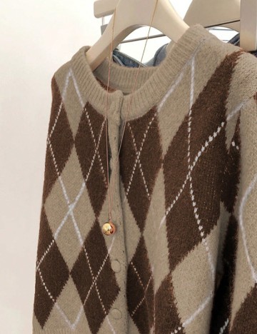 Cardigan SHEIN, maro