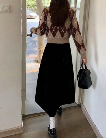 Cardigan SHEIN, maro