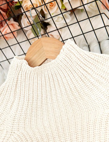 Rochie scurta SHEIN CURVE, ecru