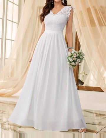 Rochie lunga SHEIN, alb